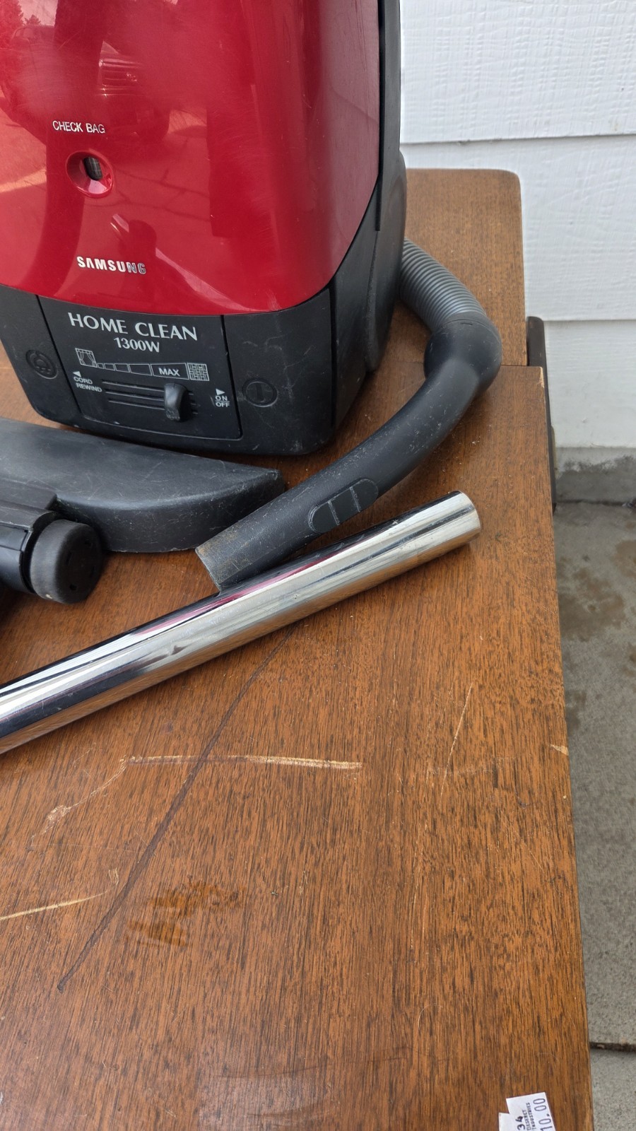 Samsung 1300W Compact Canister Vacuum VAC-5528r Corded Brush w/ Bags EXCELLENT