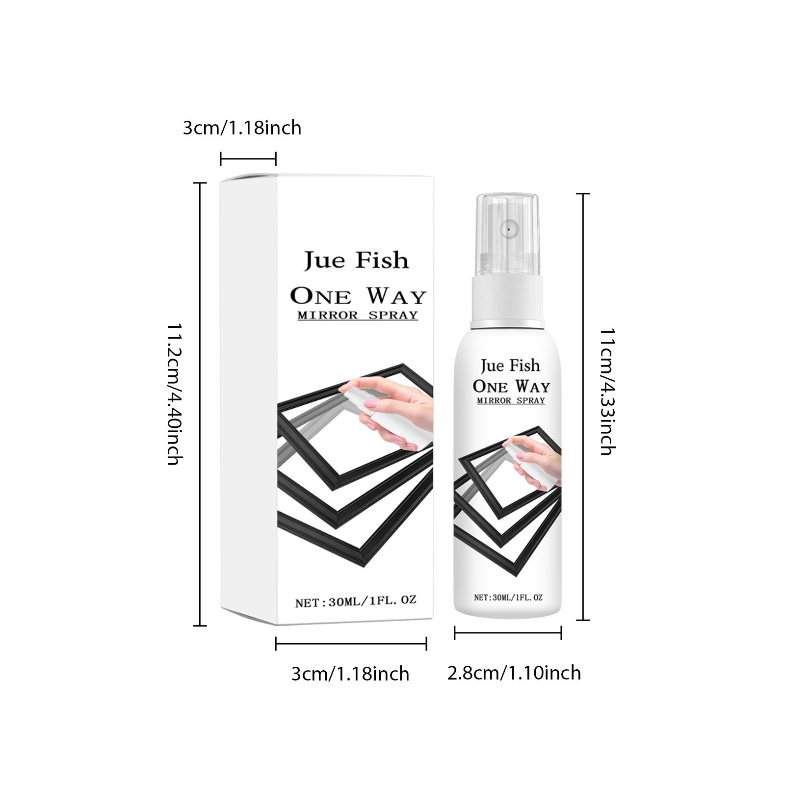 One Way Mirror Spray,Infrared Blocking Spray,Reflective Window Spray Home & Car