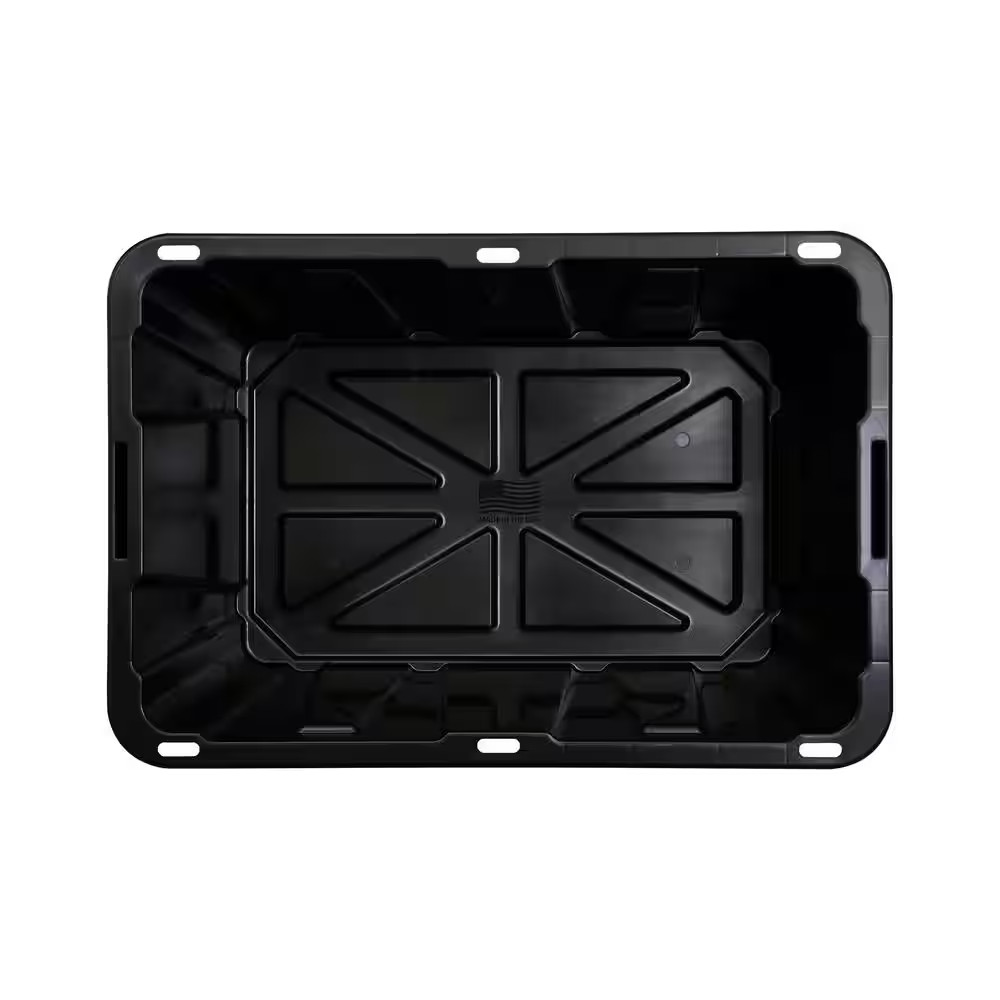 27 Gal. Tough Storage Tote in Black and Red