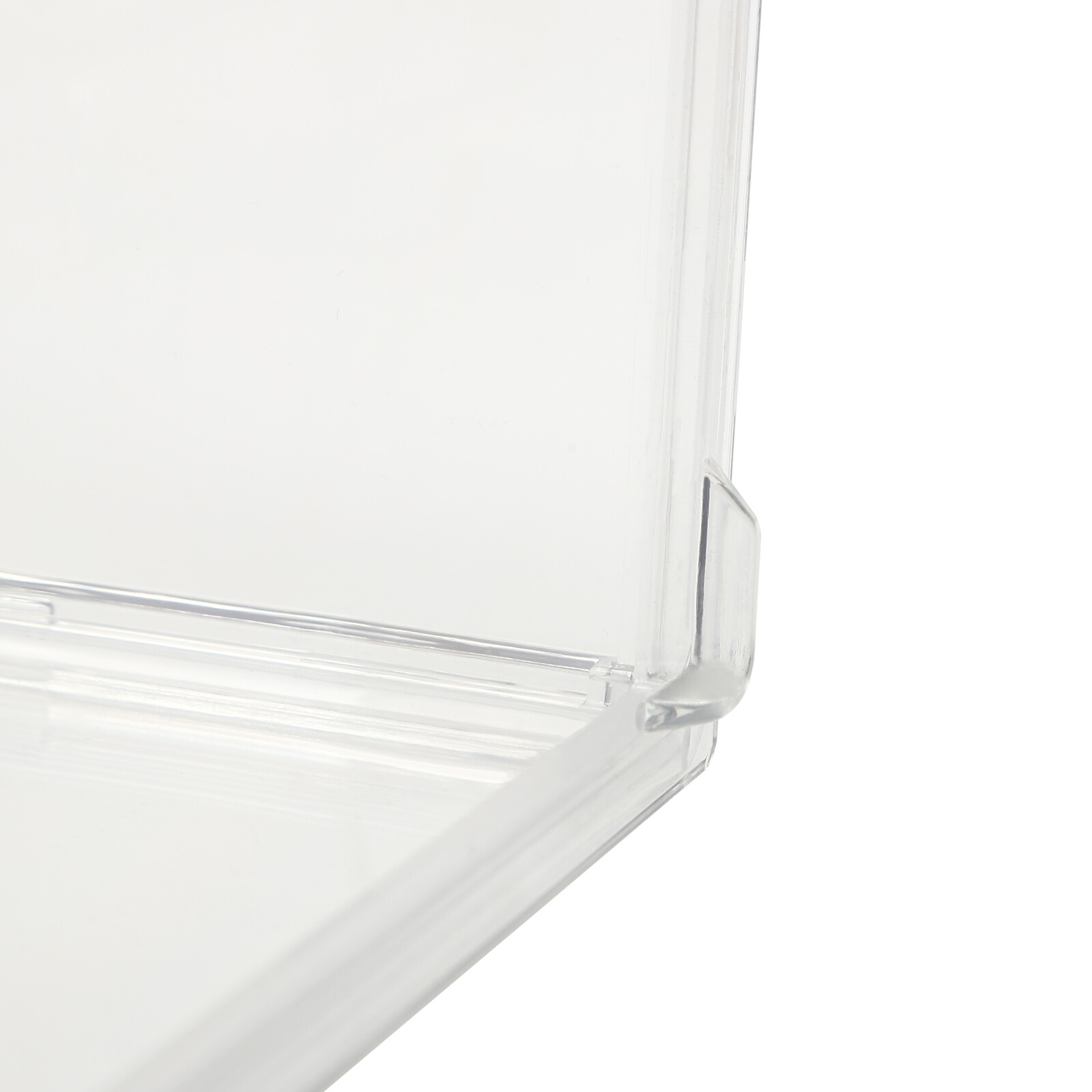 Compact 2-Tier Display Shelf Clear Cake Cupcake Bread Storage Box Display Case