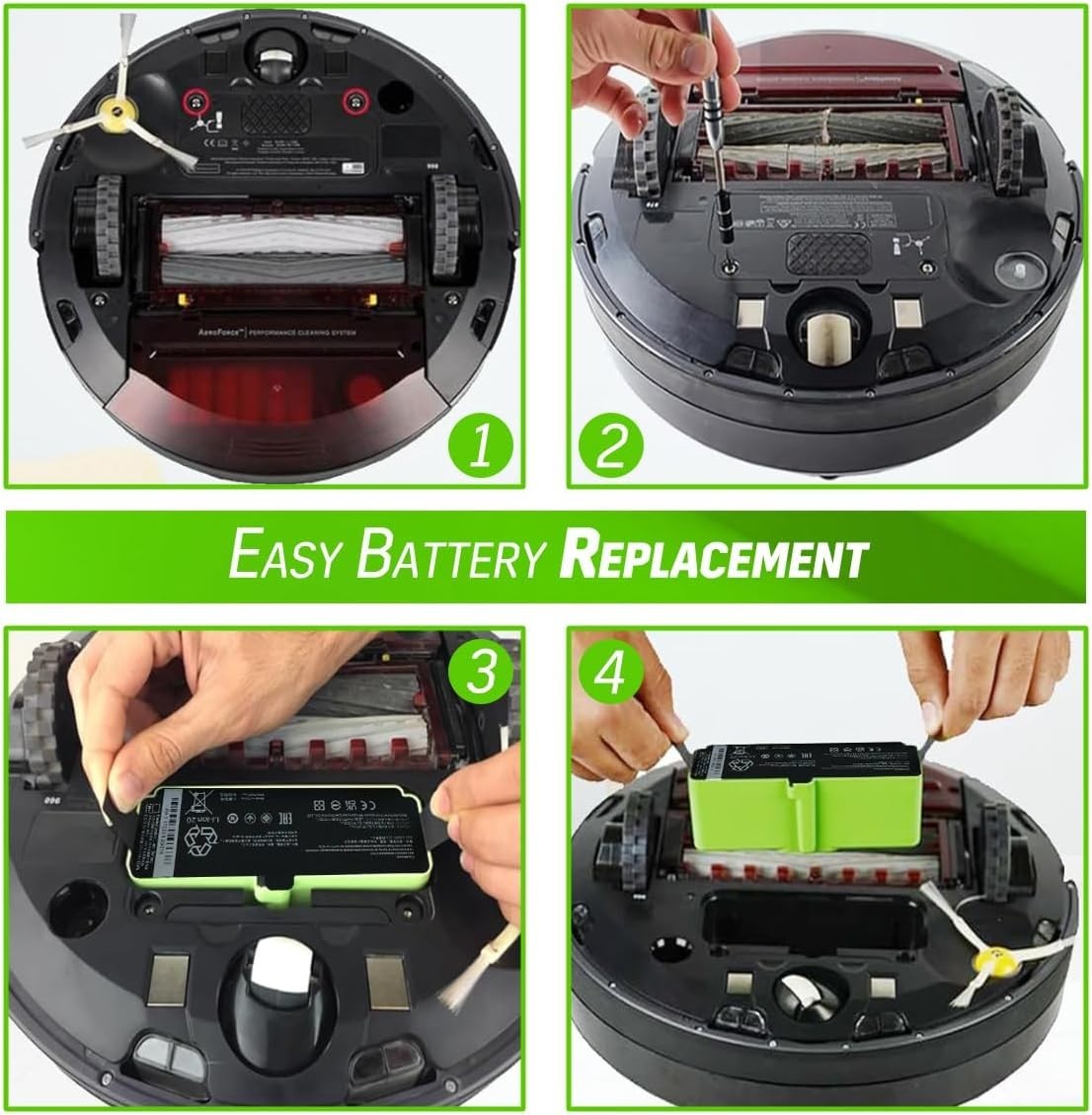 iRobot 1800LI 4400mAh Battery for Roomba 960 860 895 890 860 695 680 690 675 New