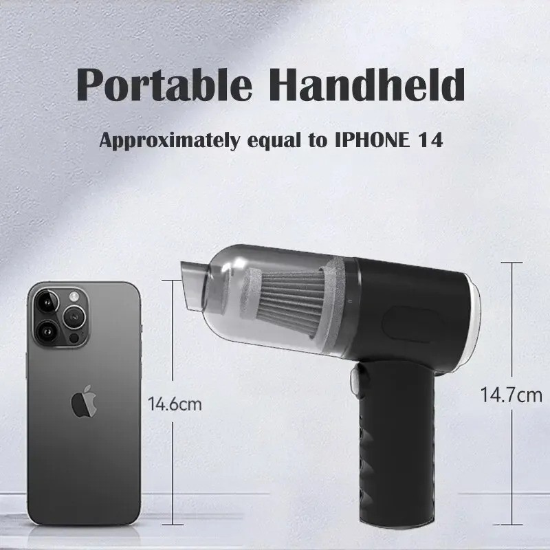 Wireless Car Vacuum Cleaner Handheld Cordless Portable Mini USB High Power 9000P