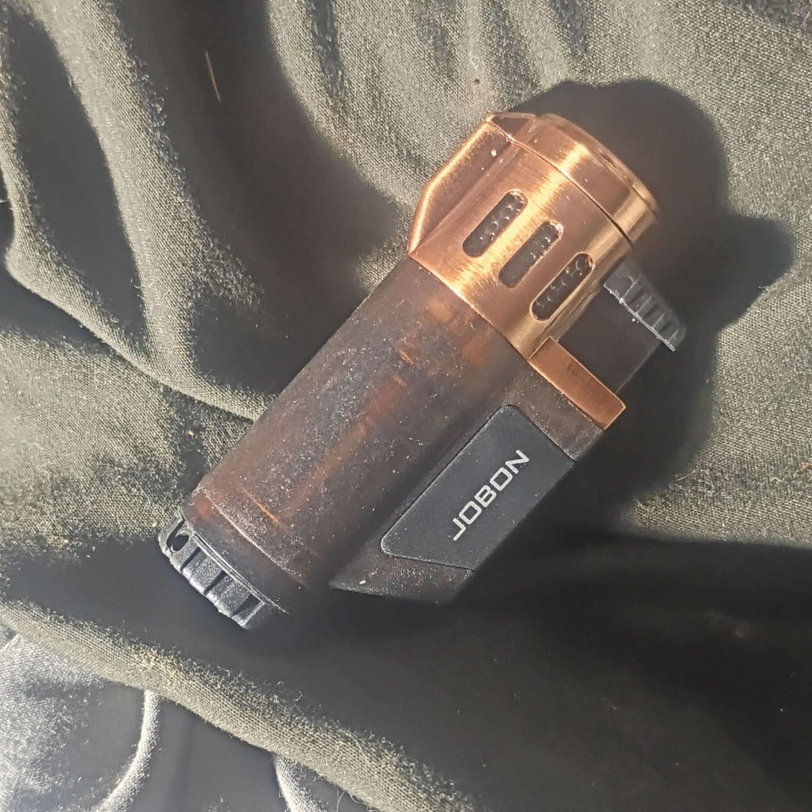 JOBON Torch/Jet Utility Lighter, Black/Copper, Metal & Plastic