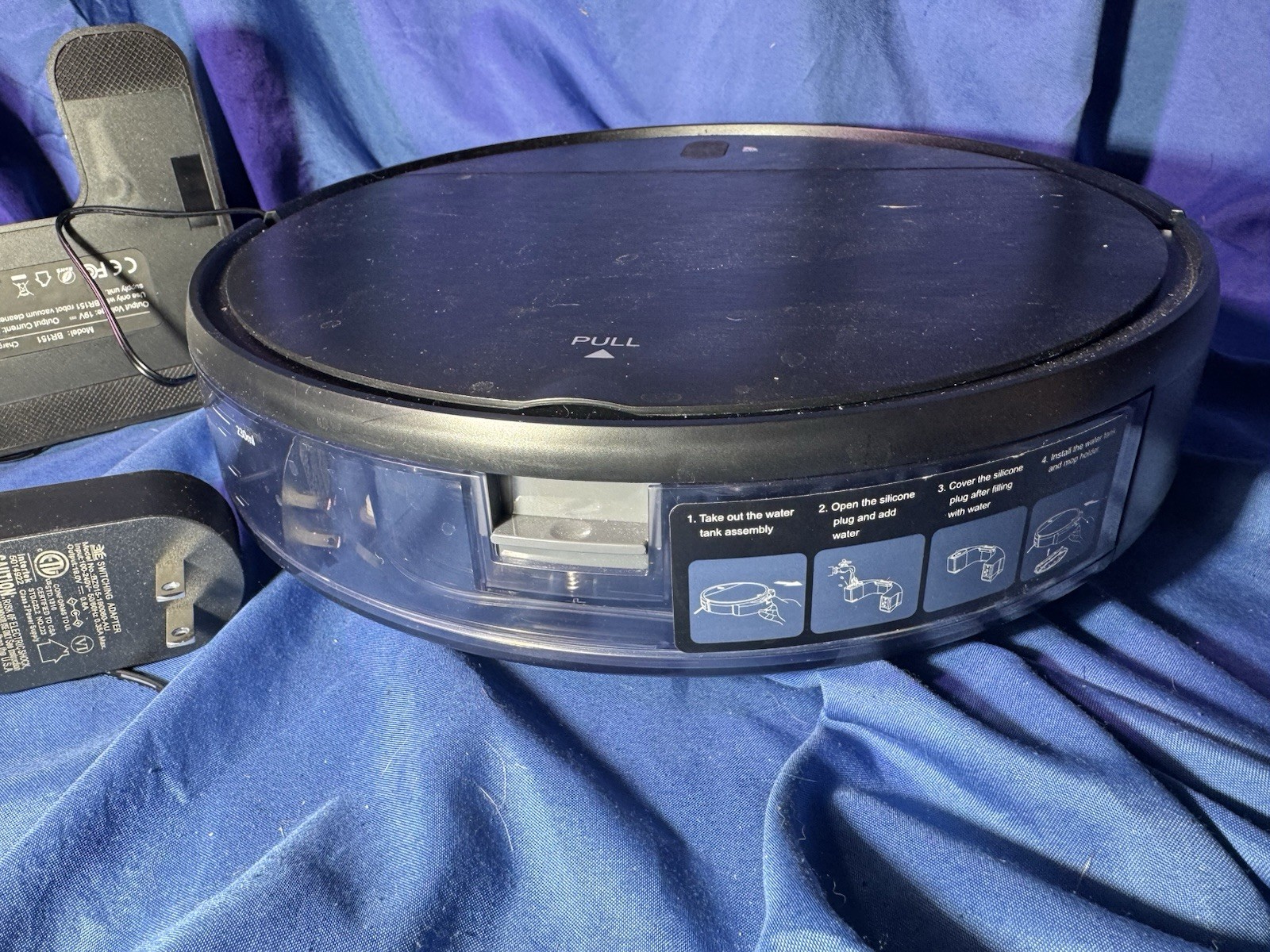 MAMNV BR151 Robot Vacuum and Mop Combo, with APP/Remote,Blue