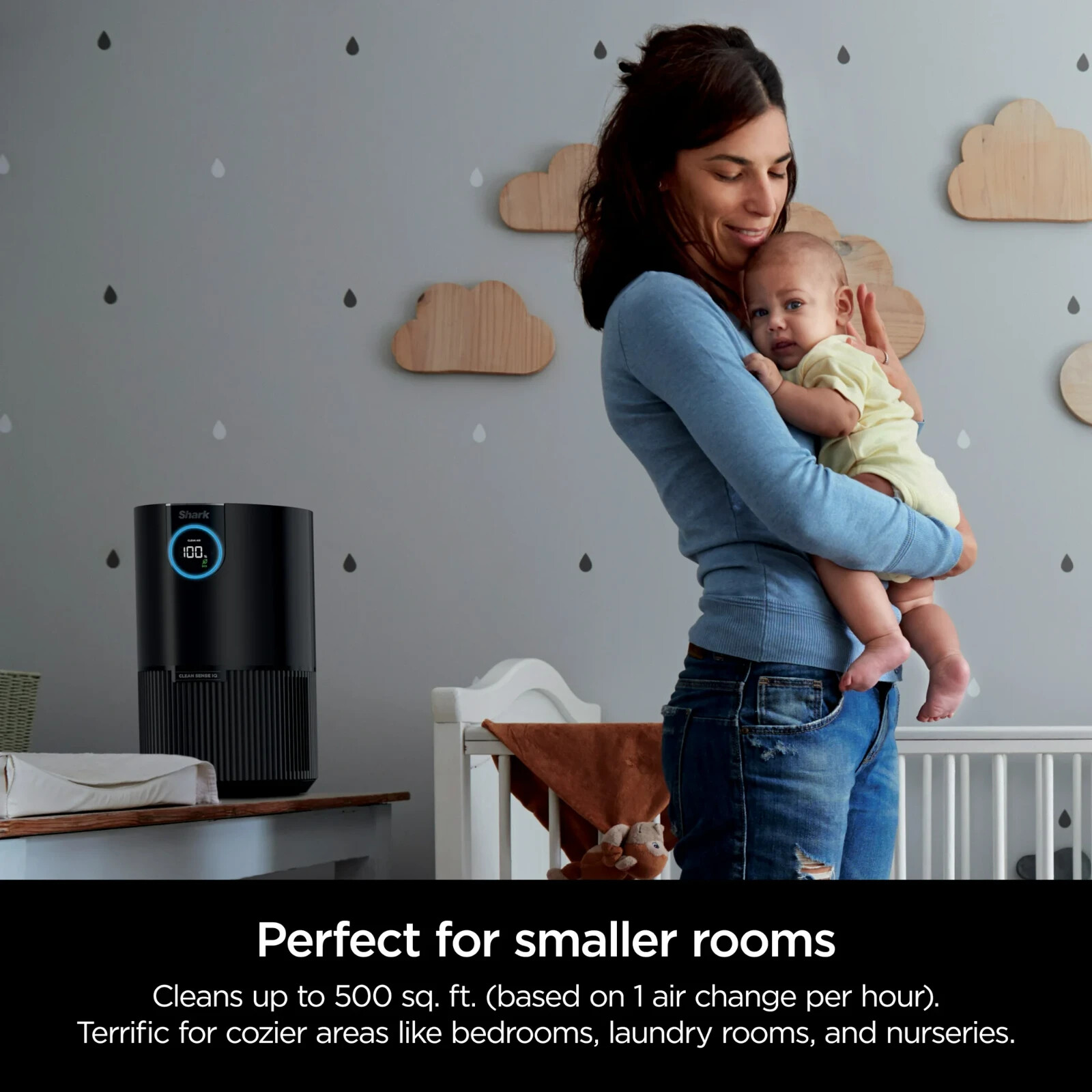 Shark HP100 Air Purifier MAX w/Nanoseal HEPA Cleansense IQ Cleans up to 500 Sq