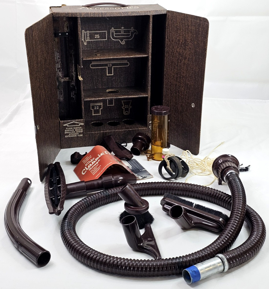 Vintage Kirby Classic Omega 1-CB Vacuum Tested Working Accessories Boxes 1970s