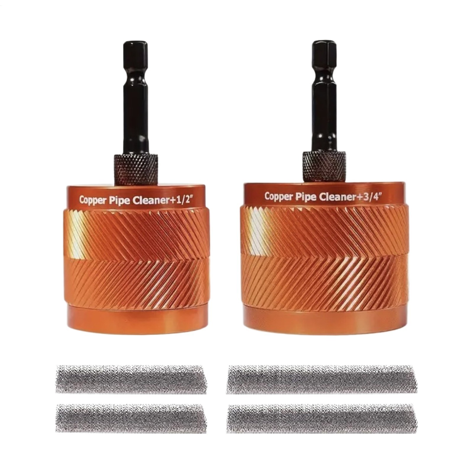 Pipe Cleaner Tool Metal Copper Pipe Cleaner Polishing With Brush—