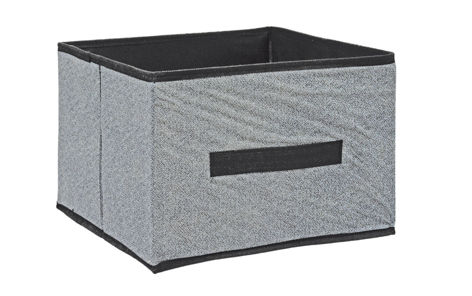Home Essentials Gray Black Collapsible Foldable Storage Container Handle 11x11x8