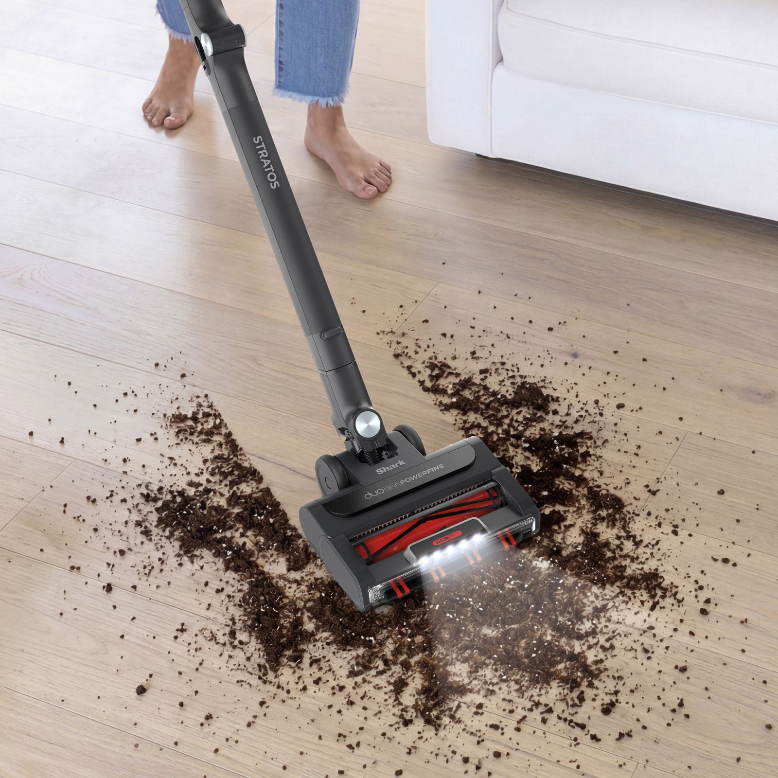 Shark Stratos Cordless Vacuum with Clean Sense IQ DuoClean PowerFins HairPro