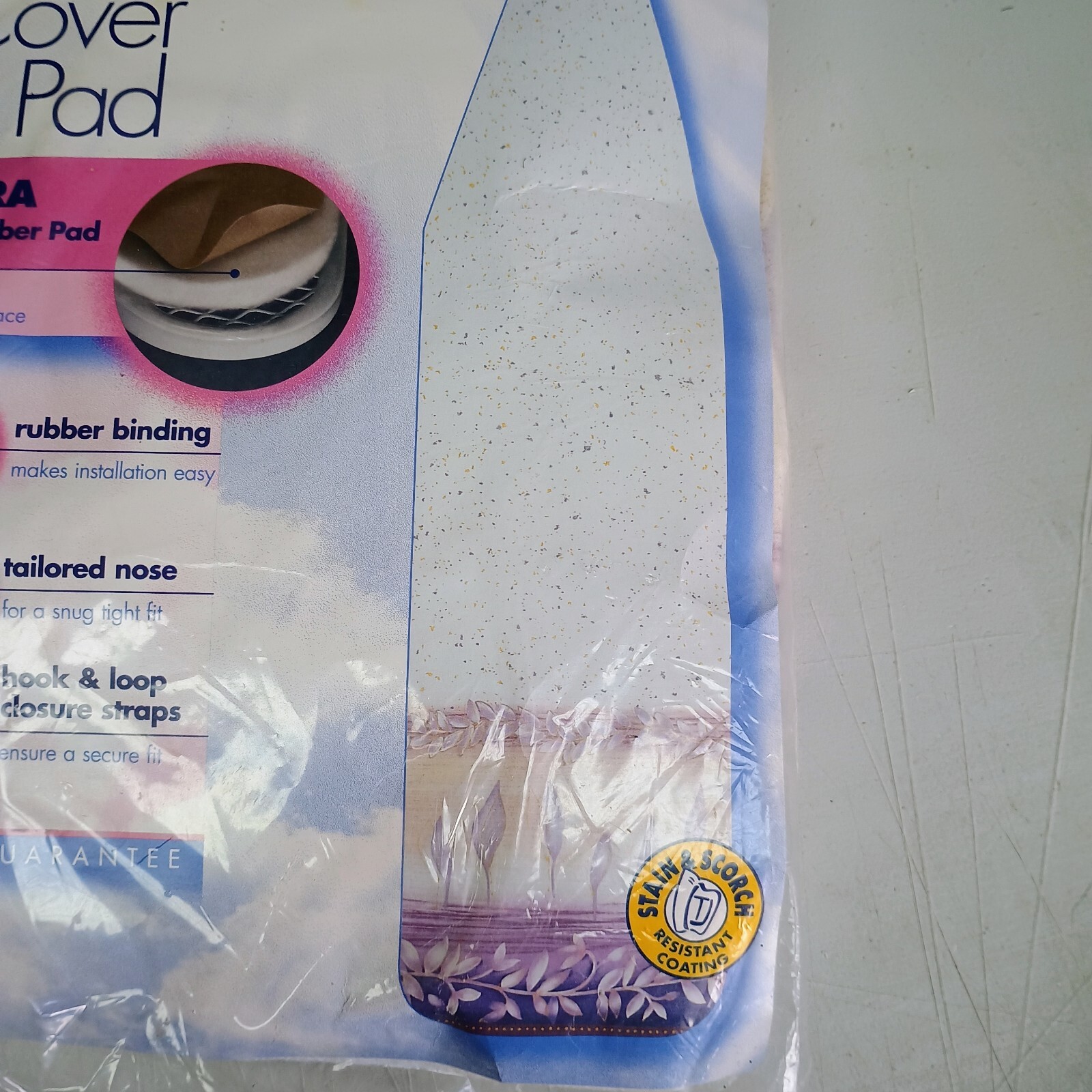 The Clothes Line One Piece Ironing Board Cover & Pad New Sealed