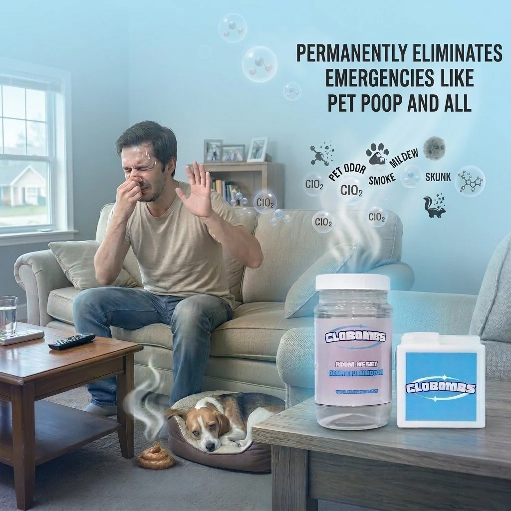 CloBombs, Odor Remover, Home, Car, Pet Urine, Smoke, Mildew, Sweat, Body Odor