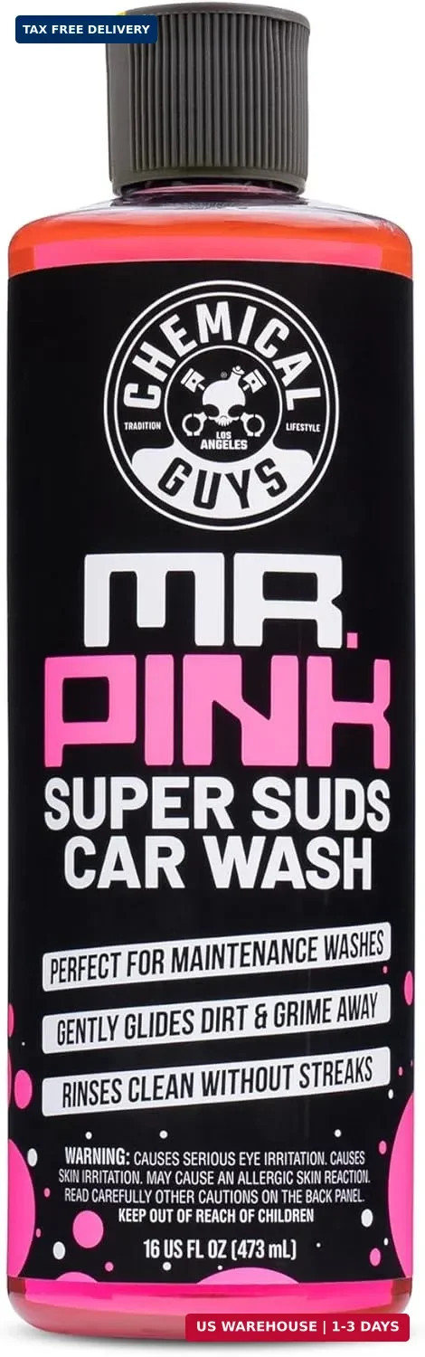 Chemical Guys Mr. Pink Car Wash Soap – 16 oz Super Suds Foaming Car Wash Soap fo