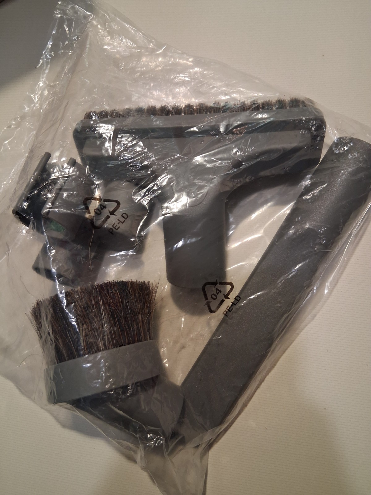 central vacuum attachment set, Gray