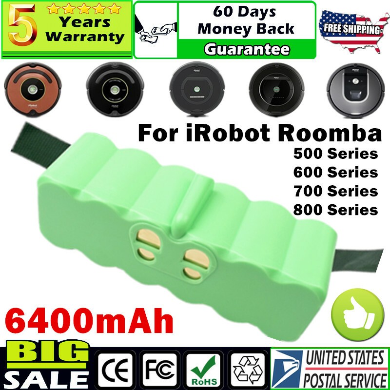 6400mAh Replacement Battery For iRobot Roomba 500 Series 600 700 800 650 780 880
