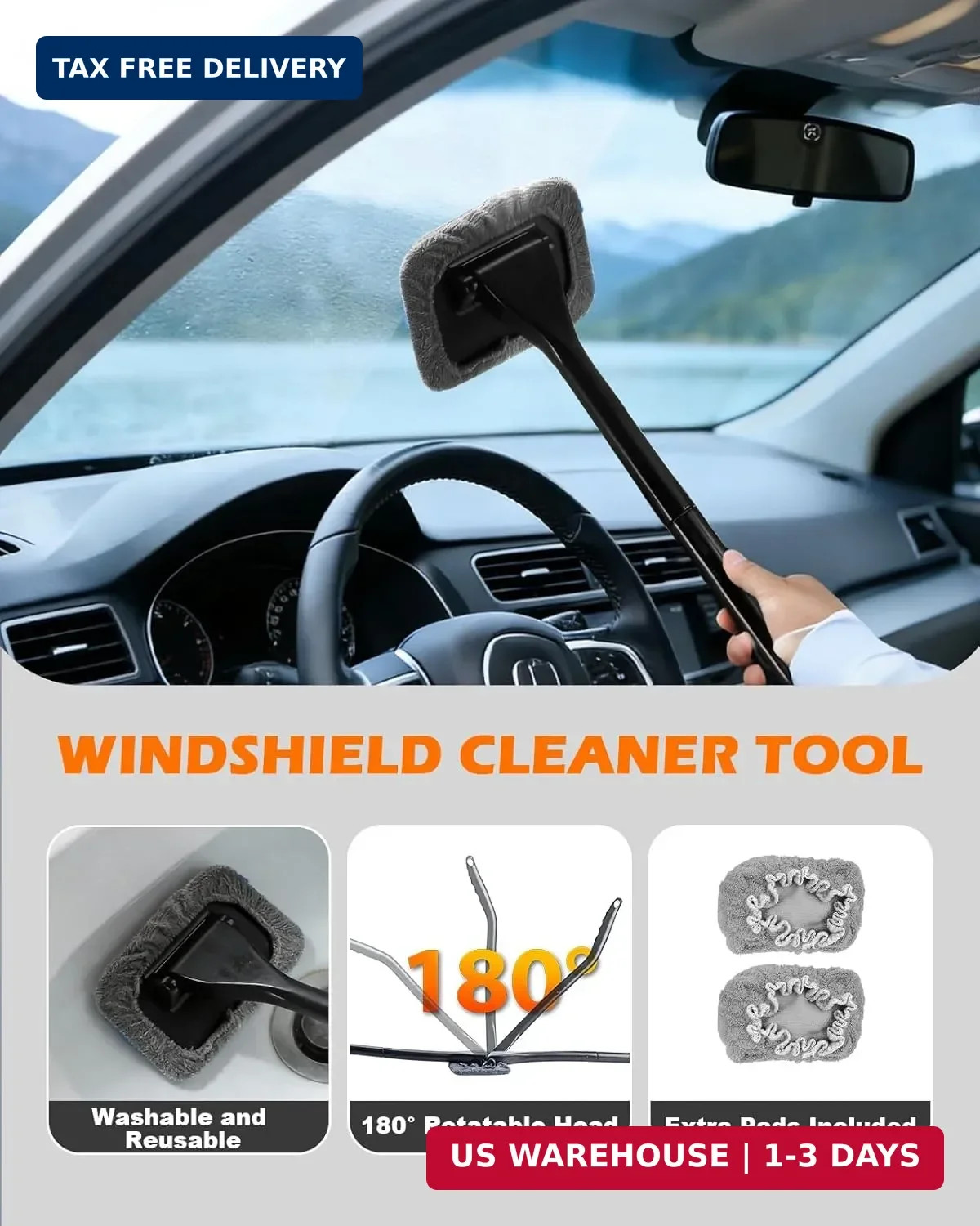 20Pcs Windshield Cleaner Tool – Car Interior Detailing Brush Kit with 200g Clean