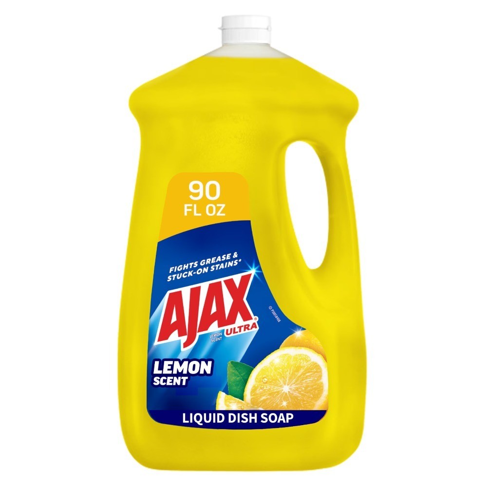 Ultra Liquid Dish Soap Lemon Scent Super Degreaser 90 fl oz Bottle