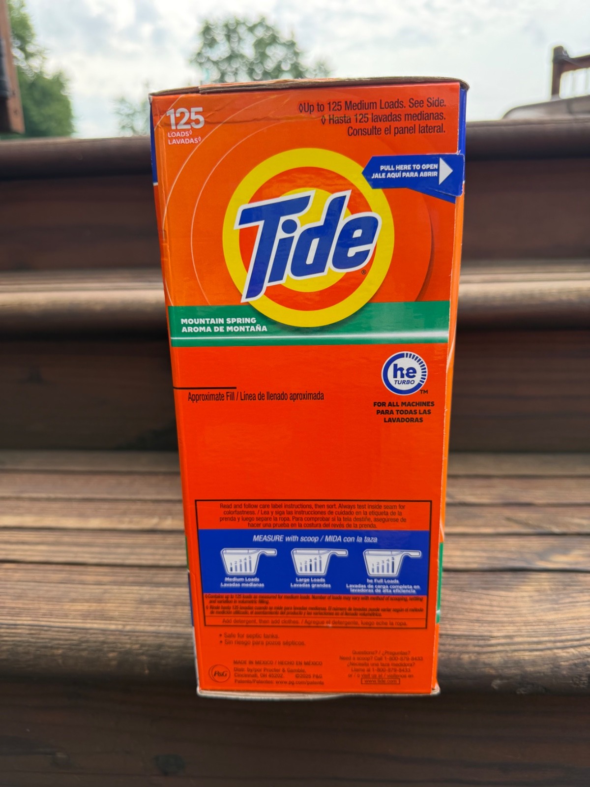 Tide Mountain Spring Clean Dissolve Powder Laundry Detergent 143oz 125 Loads NEW