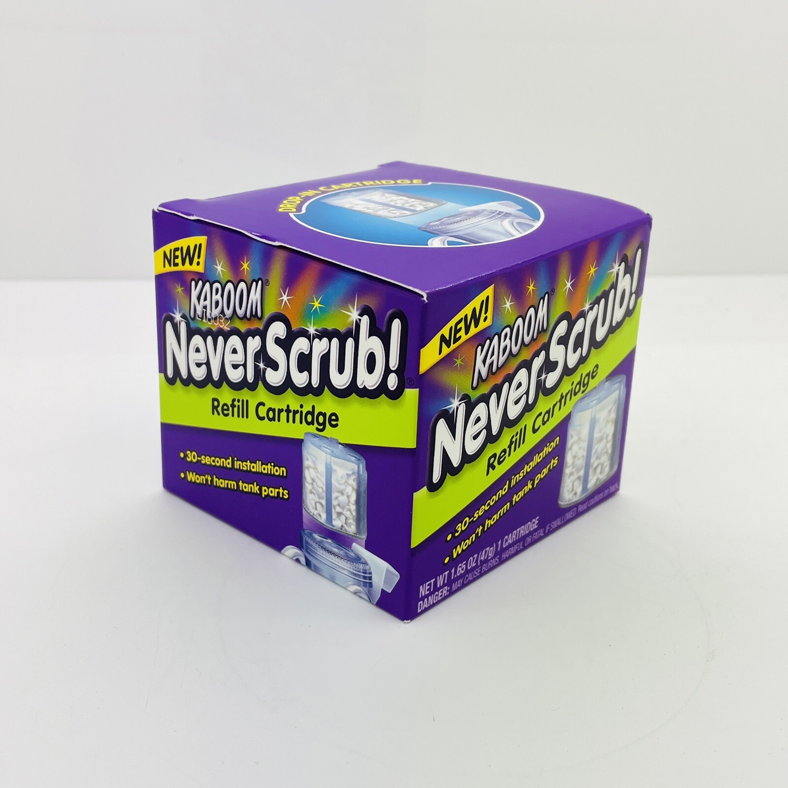 NOS Kaboom Never Scrub Refill Drop In Cartridge 1.65 oz Discontinued Lot