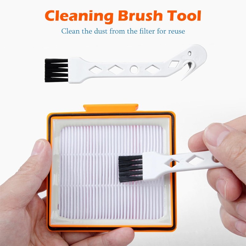 RV2610WA vacuum mop replacement kit, includes 4 mop pads and 4 side brushes.