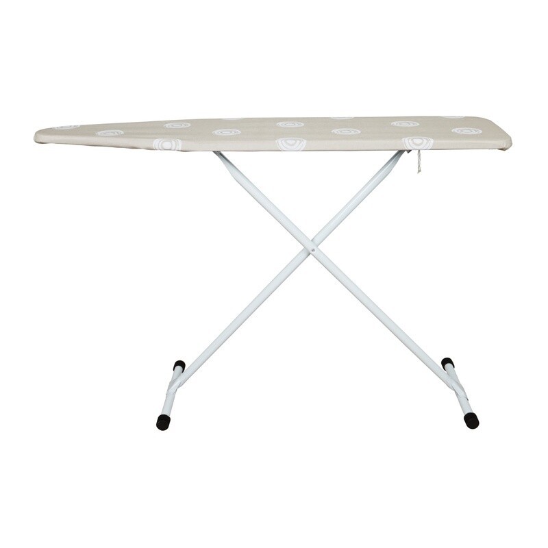 T-Leg Ironing Board Adjustable Height Steel Frame Portable W/ Cotton Cover New