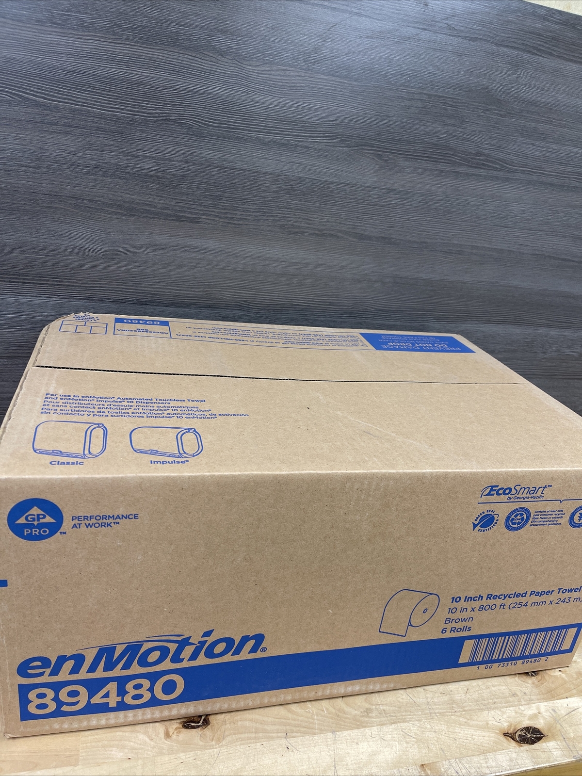 enMotion 89480 Brown Paper Towel Roll, 10” X 800ft, Case of 6 Rolls New