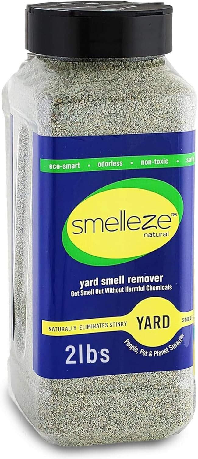 SMELLEZE Eco Yard & Concrete Smell Removal Deodorizer 2lbs Granules Rid Odor