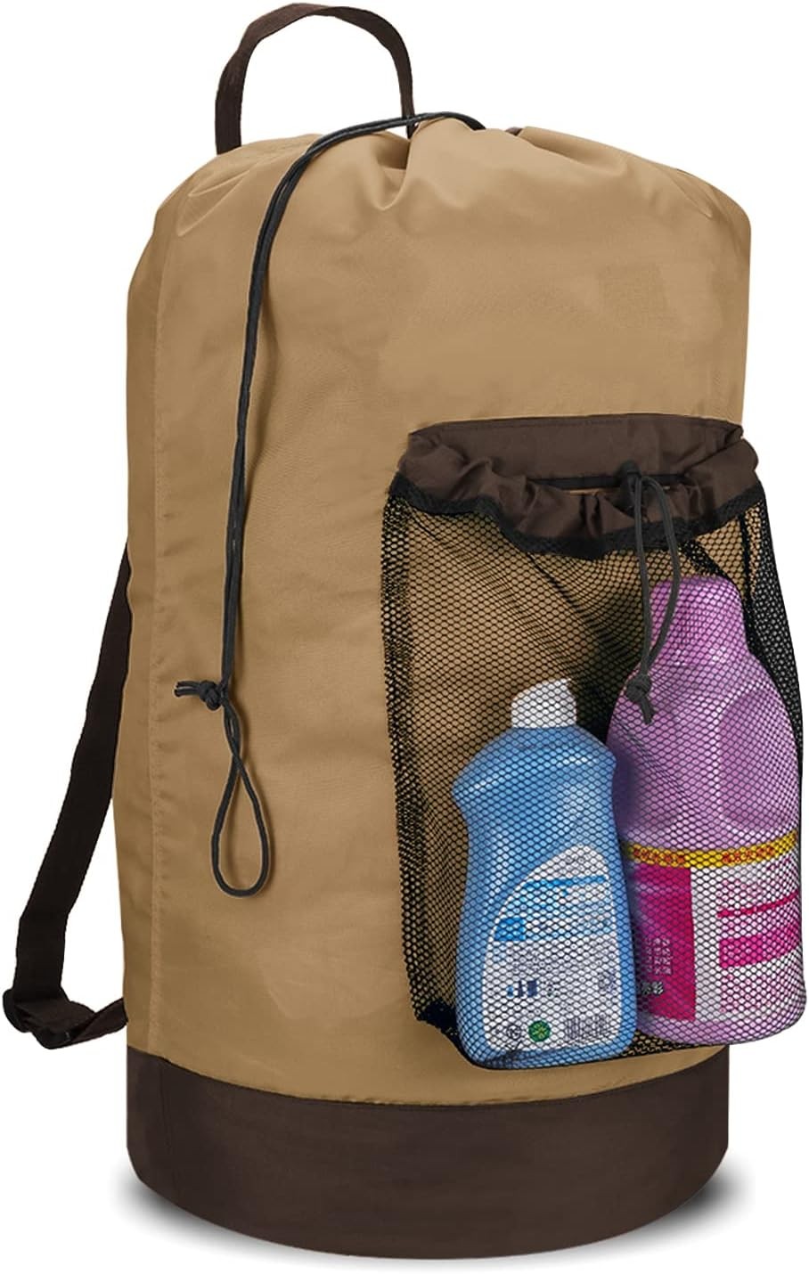 Backpack Laundry Bag 115L Large Hamper W/ Shoulder Straps Drawstring Closure