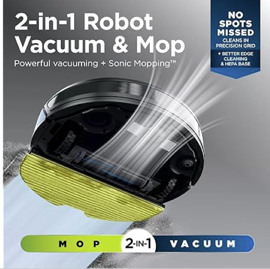 Shark Matrix Plus 2-in-1 Robot Vacuum & Mop with Self-Empty Base UR2650WS