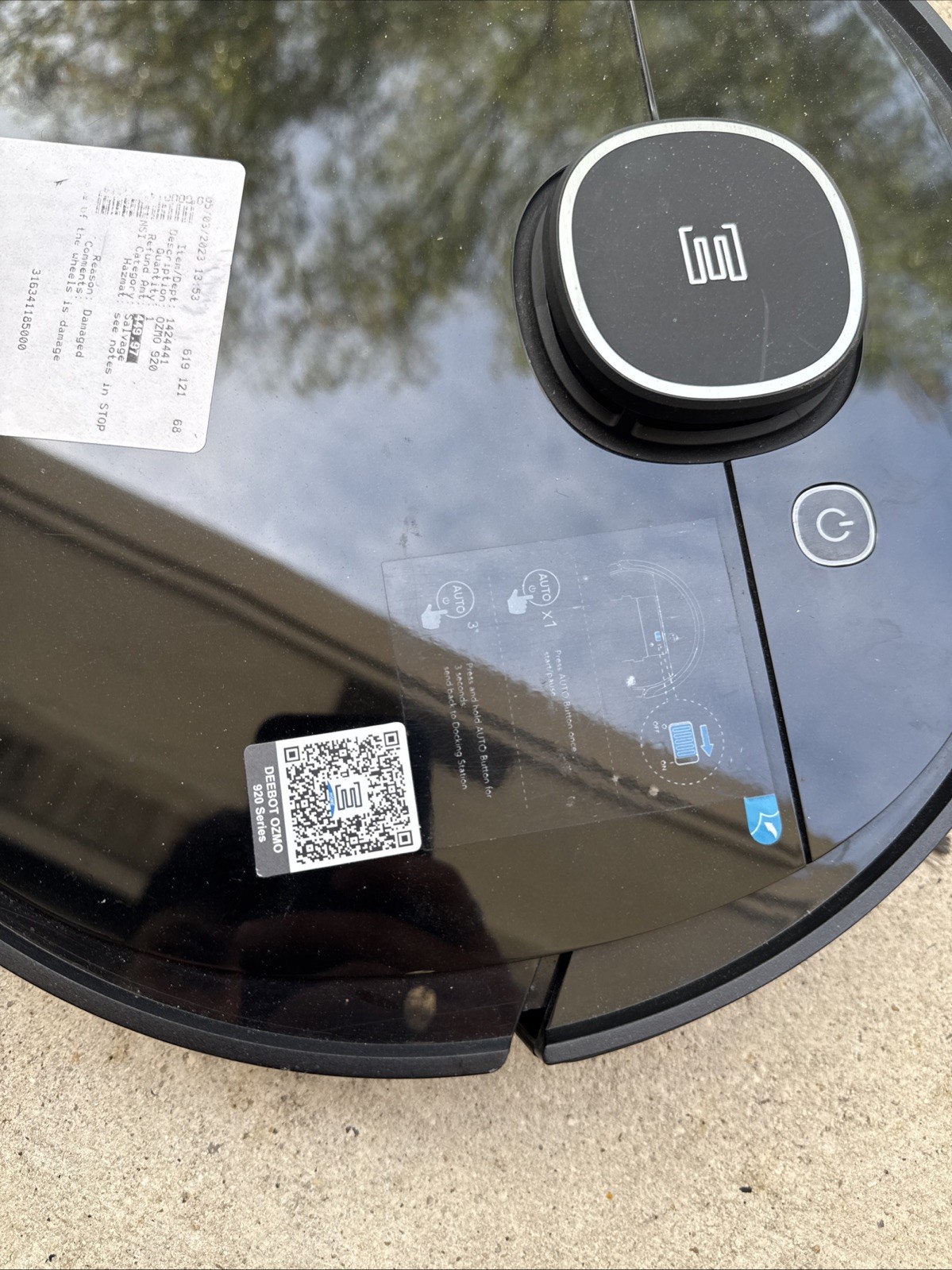 DEEBOT OZMO Robot Vacuum For Parts