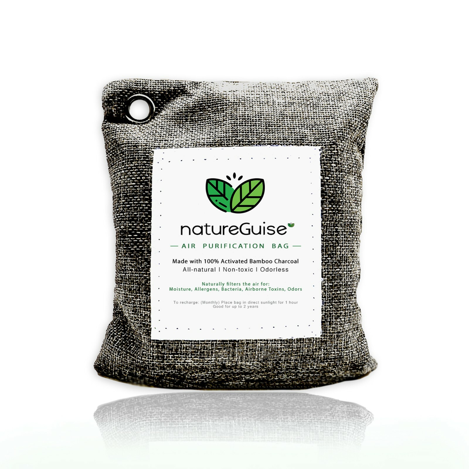Activated Bamboo Charcoal Bag Filter / Natural Air Purifying Remedy -NatureGuise