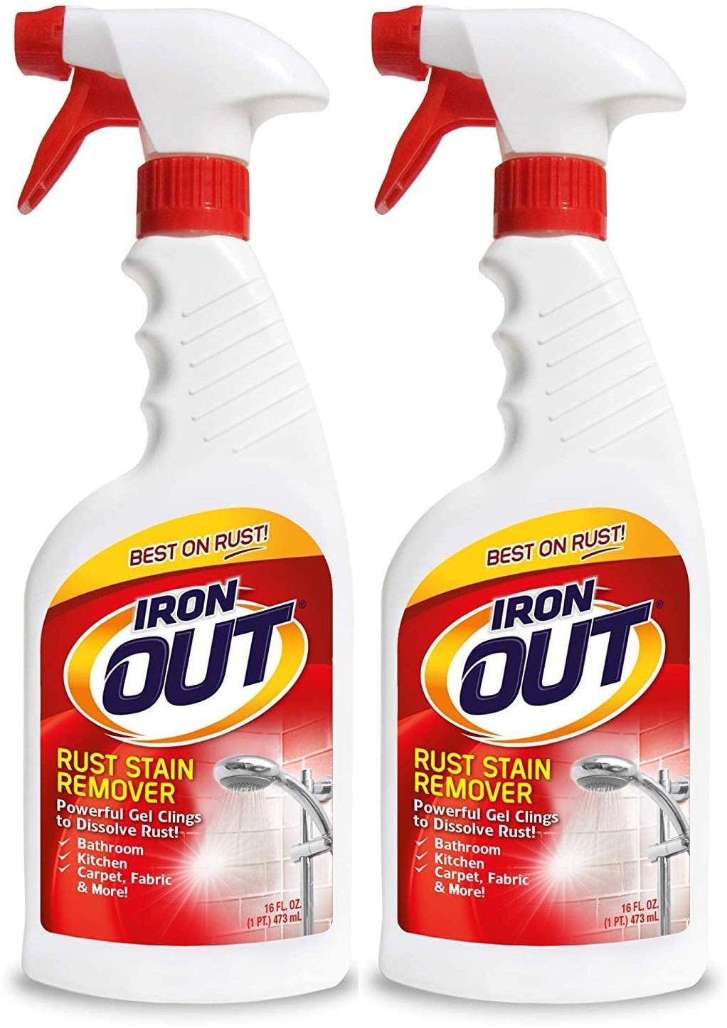 Iron Out Liquid Rust Remover Spray, 16 fl oz (2 Pack)