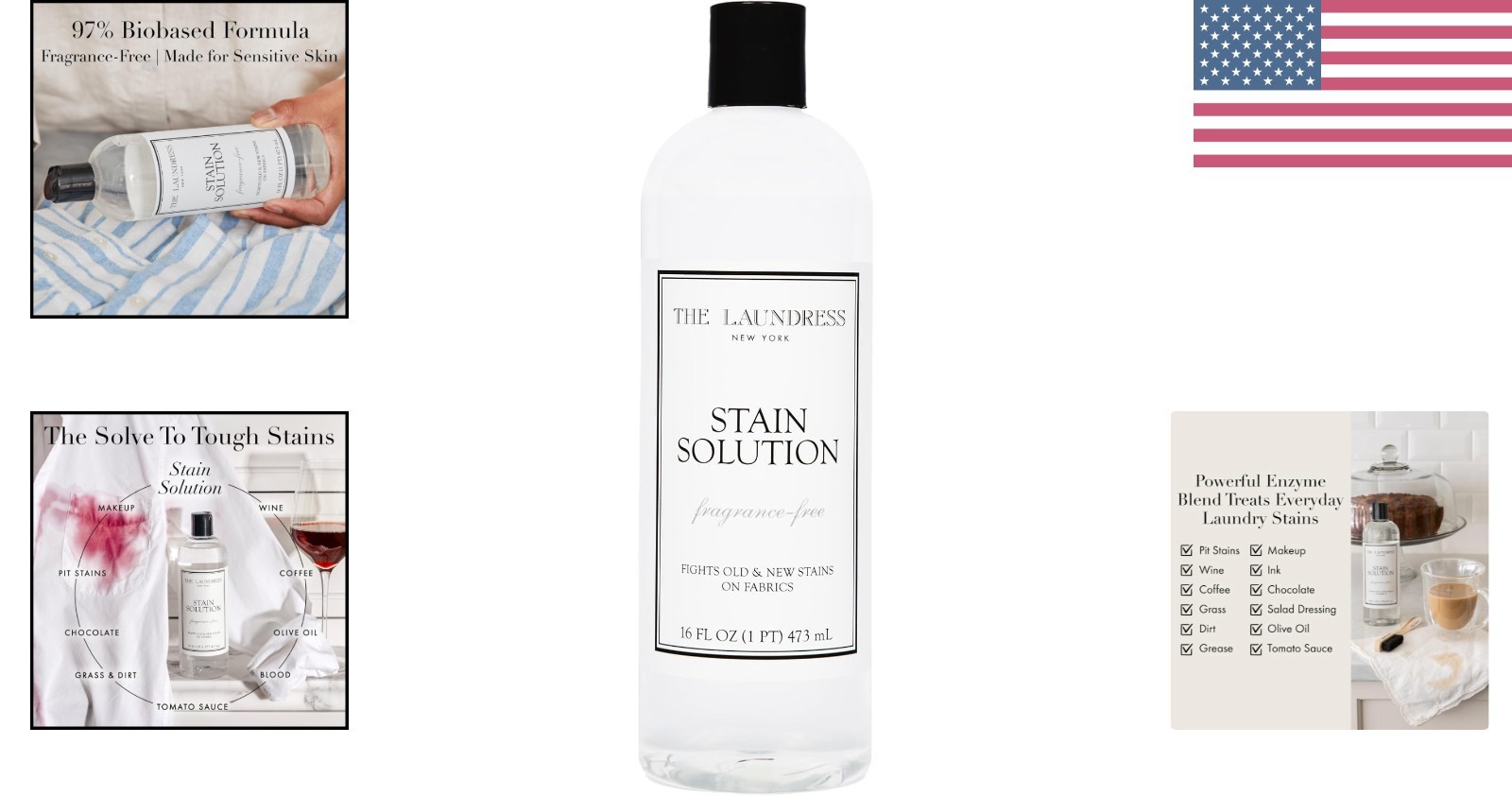 Powerful 16 Fl Oz Stain Solution – Targets Makeup, Coffee, Red Wine, & More
