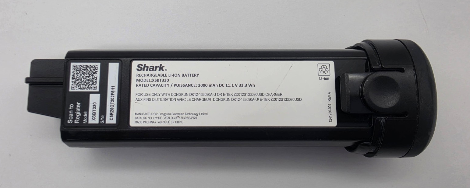 Shark XSBT330 Rechargeable Lithium-Ion Battery WandVac WS620 WS630 WS632
