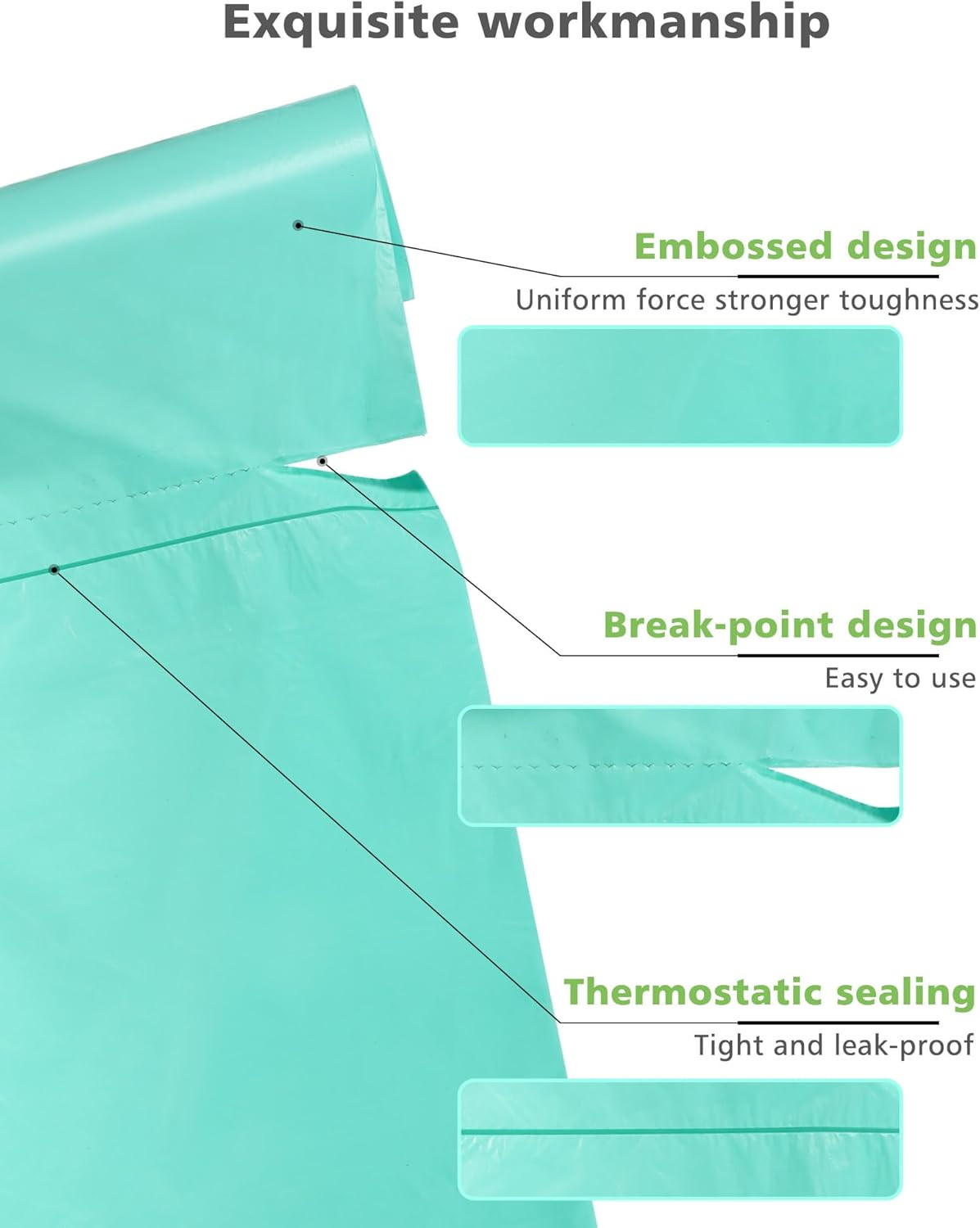 Compost Bags 3 Gallon 125 Packs, Compostable Trash Bags 3 Gallon, Small Biodegra