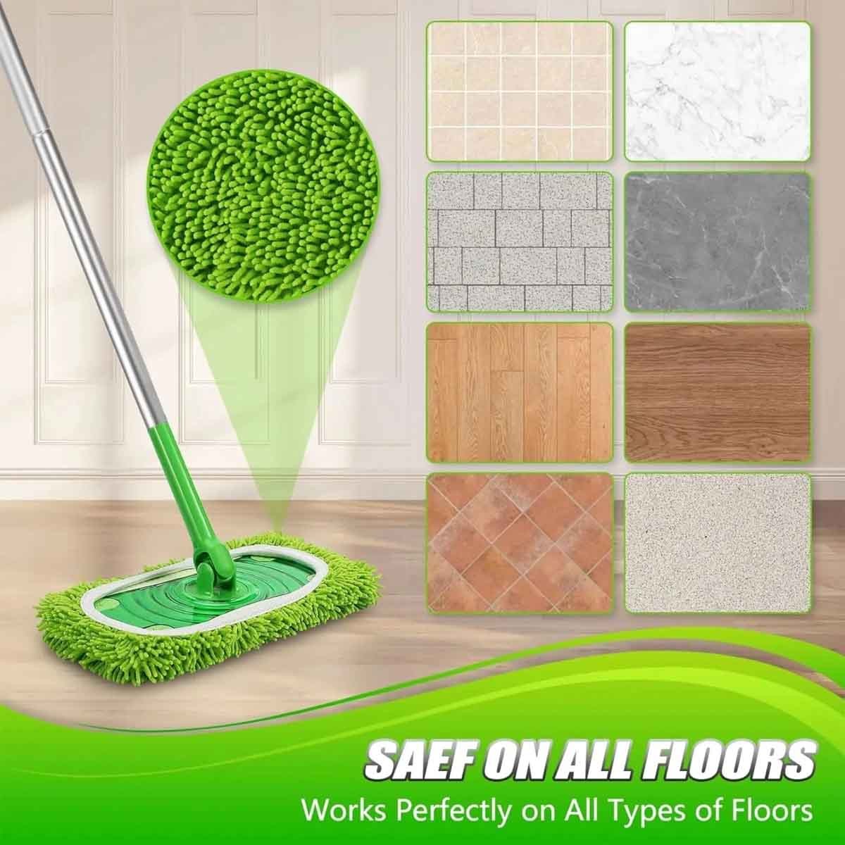 1-8 Pack Reusable Microfiber Mop Pads Dry Wet Refills Fit Swiffer Sweeper