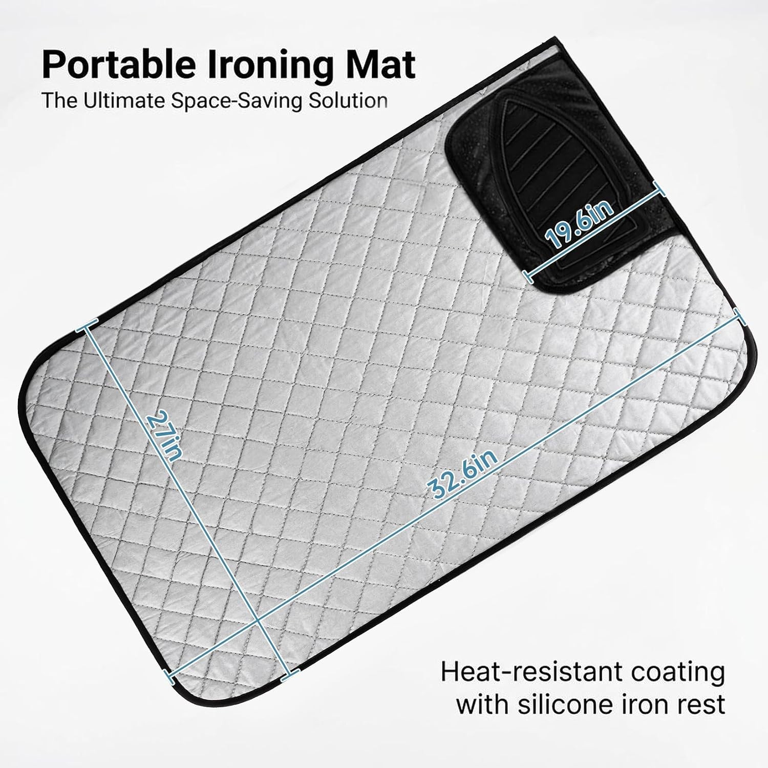 Magnetic Portable Table Top Ironing Board for Home Travel Laundry with Ironing