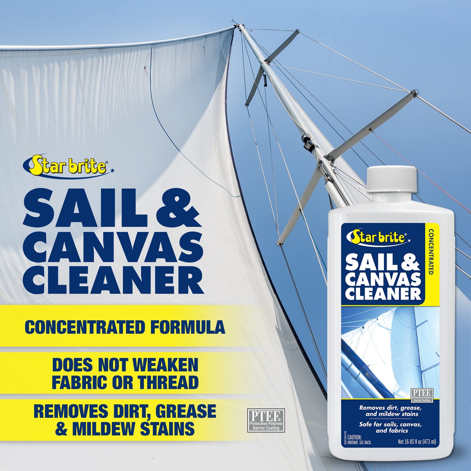 Star Brite Concentrated Sail & Canvas Cleaner for Natural & Synthetic Fabrics