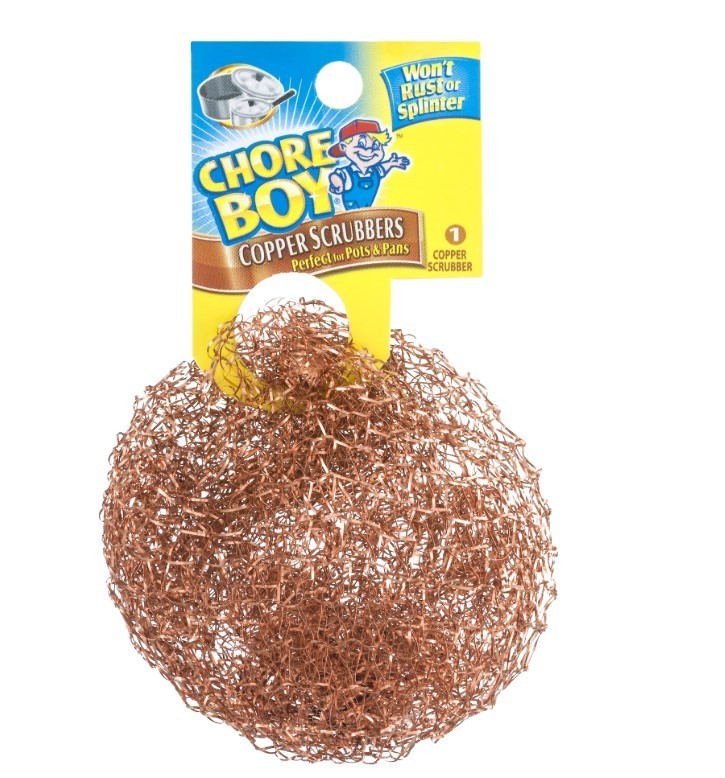 15 Pcs Chore Boy Copper Scrubbers, Rust Free for Pots and Pans 100% Pure Copper