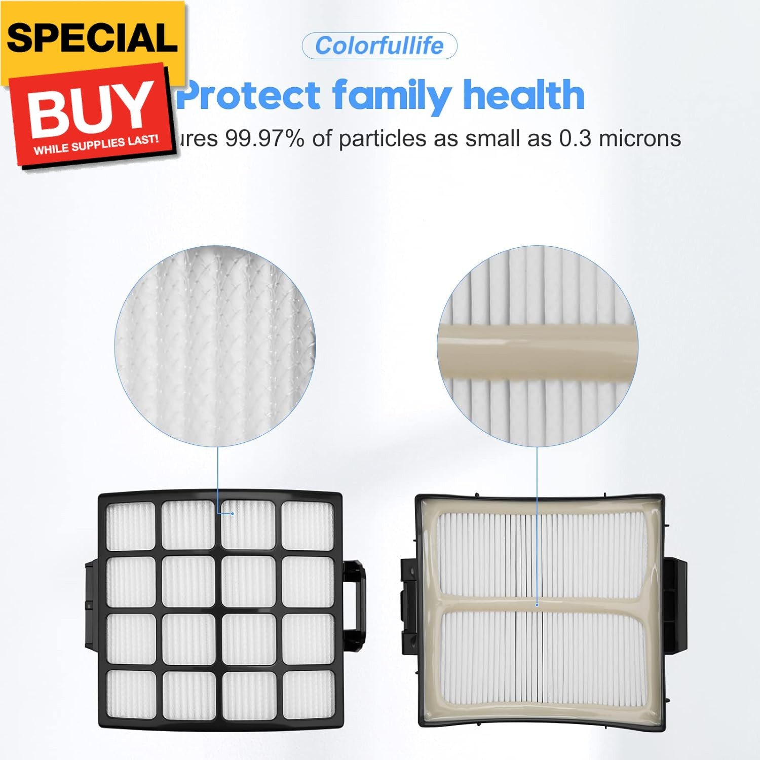 AZ3002 Filters for Shark AZ3002 AZ3000 AZ3000W for Stratos DuoClean PowerFins Va