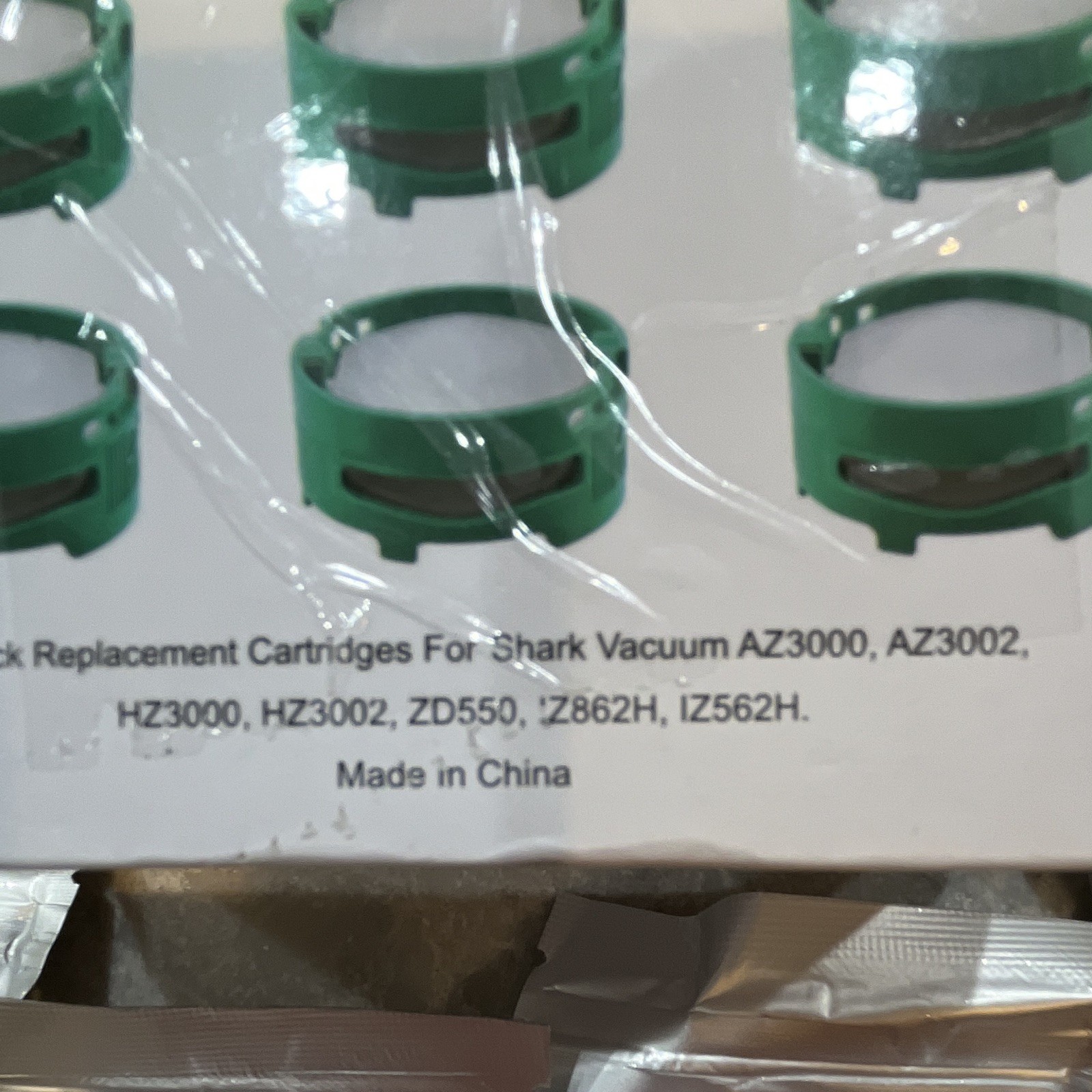 For Shark Vacuum Replacement Cartridge 6-Pack Green AZ3000 AZ3002 X0052MDFKT