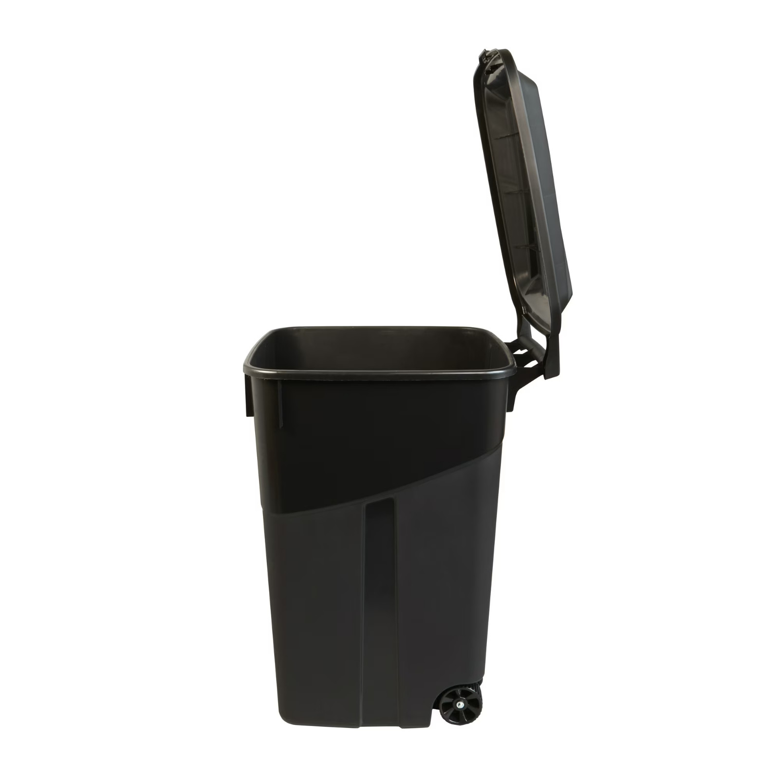 (2 pack) Hyper Tough 45 Gallon Wheeled Heavy Duty Plastic Garbage Can, Black