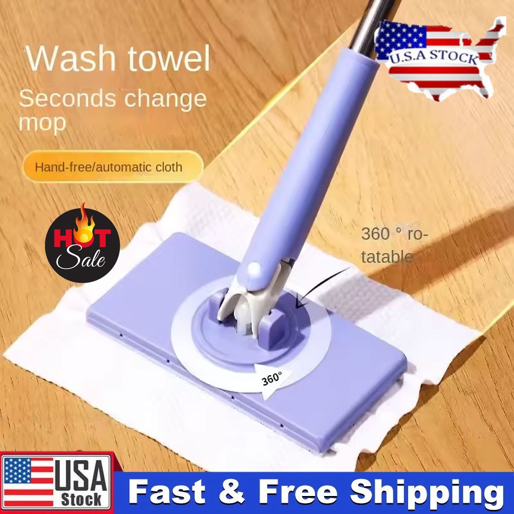 Automatic Cloth Changing Mop Mini Hands-Free Mop Compatible Face Towel Home