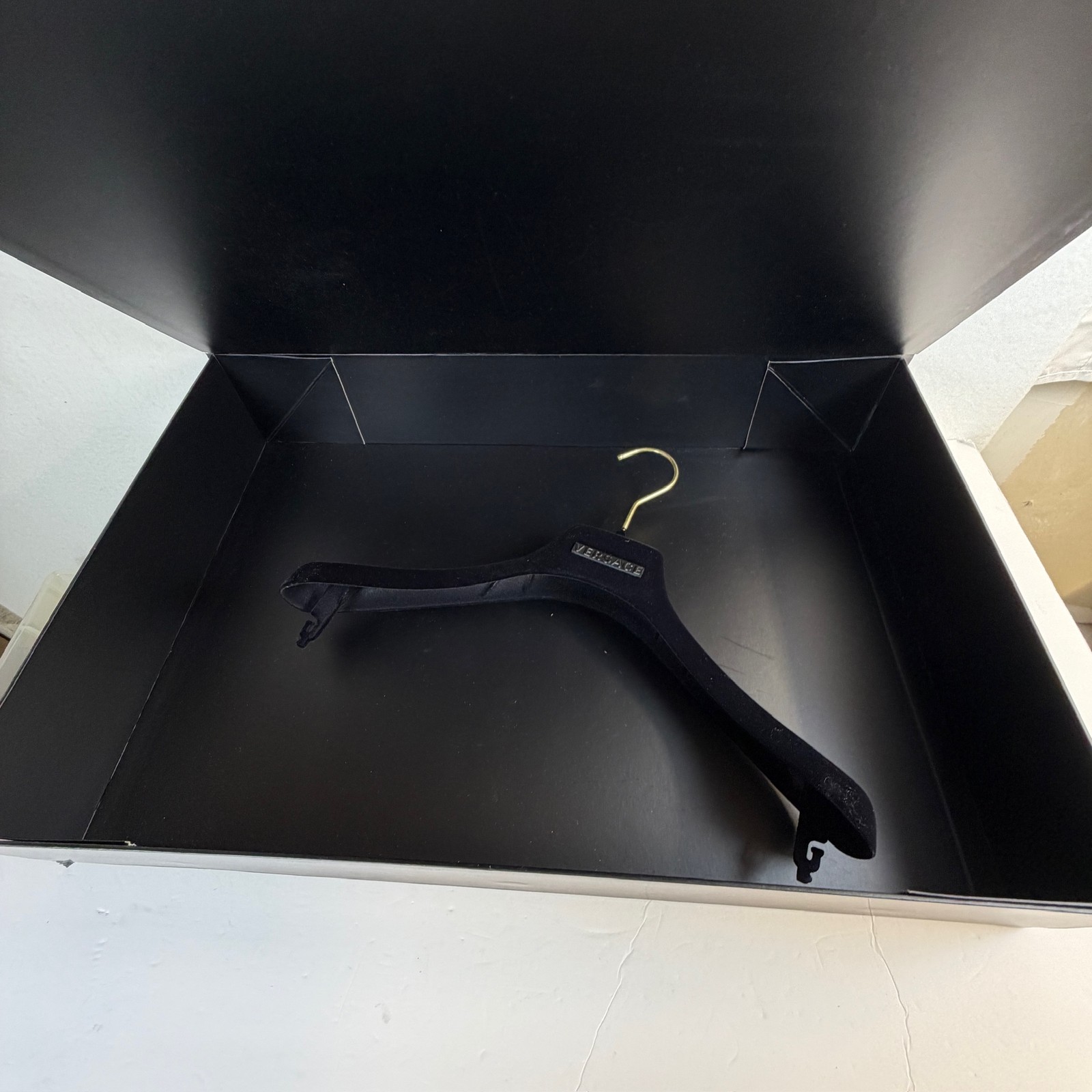 Authentic Versace Luxury Velvet Hanger with Branded Presentation Box – C-7