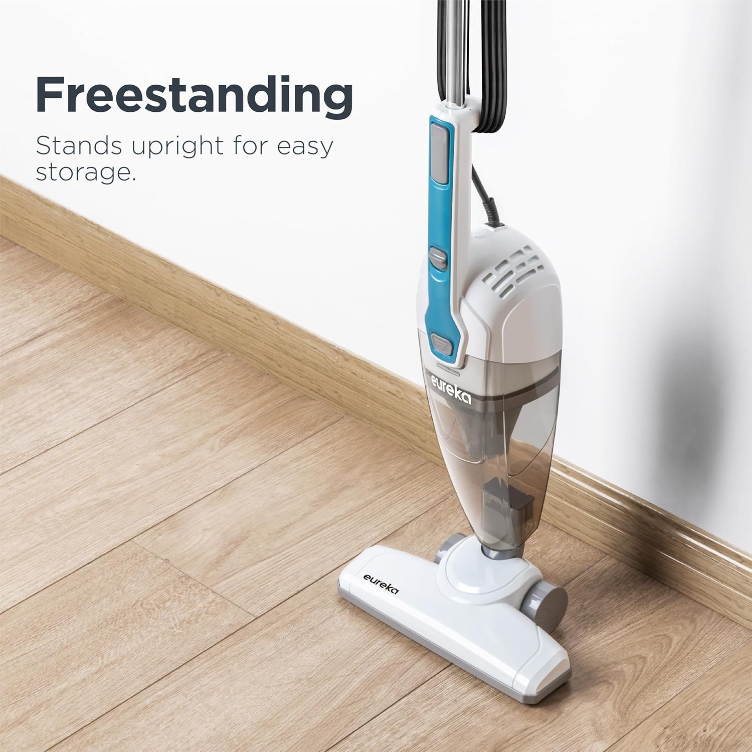 3-in-1 Handheld & Stick Vacuum Cleaner for Carpets and Hard Floors – Aqua Blue