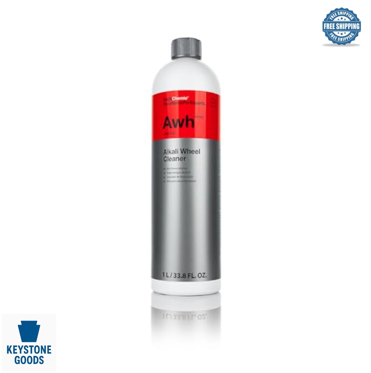 High pH Wheel Cleaner 1 Liter Alkali Brake Dust Dirt Remover Long Working Time