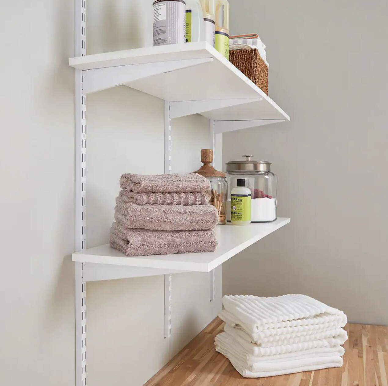 Customized 5/8” Thick White Laminated Shelf 11.75″ x 23.75″
