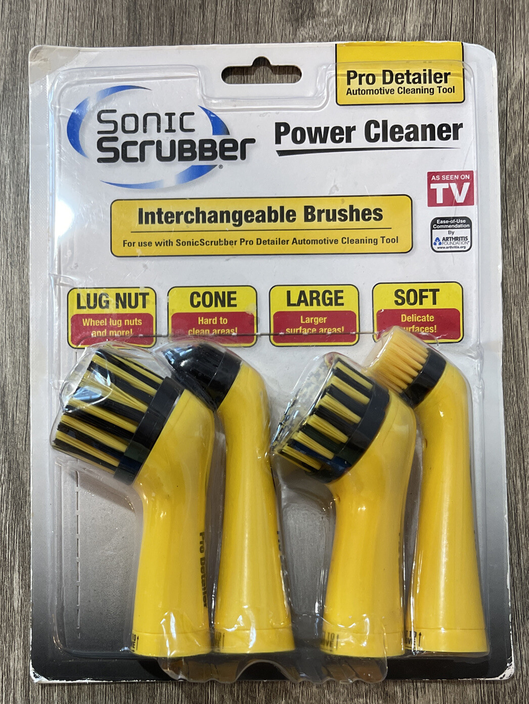NEW Sonic Scrubber Brushes Pro Detailer Power Cleaner Detailing Cars Bikes Boats