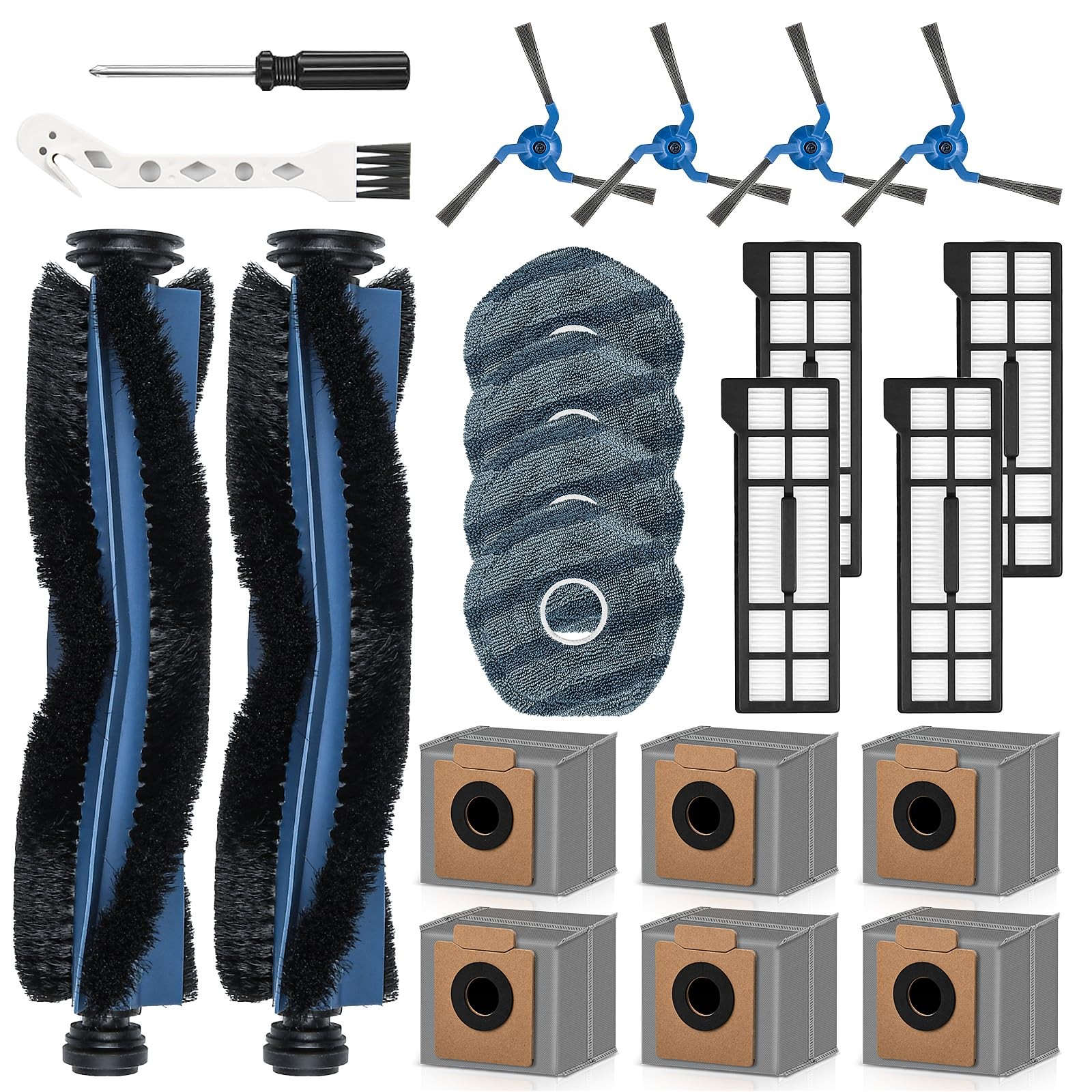 22 Pack Replacement Accessories for eufy X10 Pro Omni 22