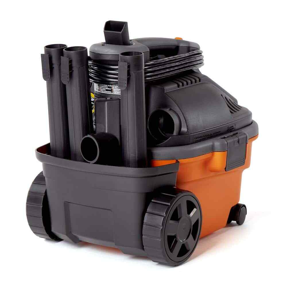 RIDGID 4 Gal 5.0 Peak HP Portable Shop Vacuum w/ Fine Dust Filter & Attachments