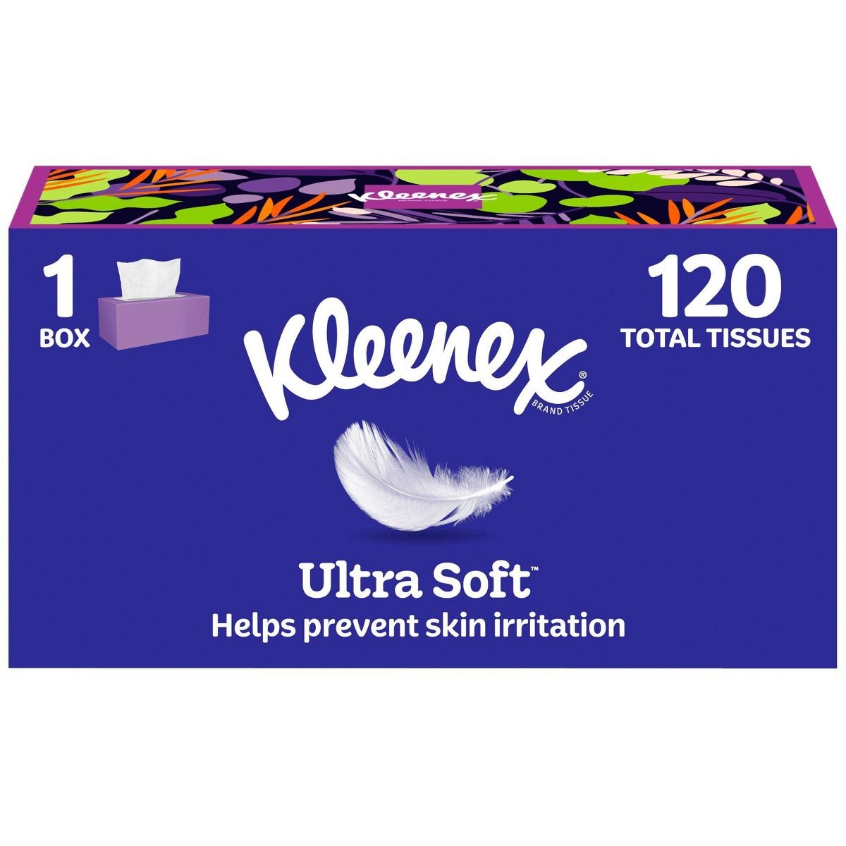 Kleenex Ultra Soft 3-Ply Facial Tissue – 120ct: Rectangle Container